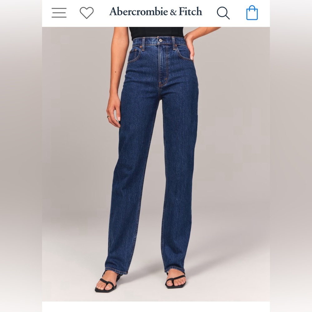 Abercrombie Ultra High Rise 90s Straight Jean